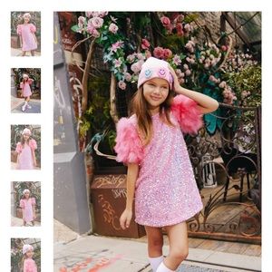 Lola and the Boys size 4 pink dress